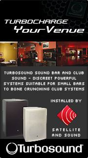 Satellite and Sound install Turbosound sound systems